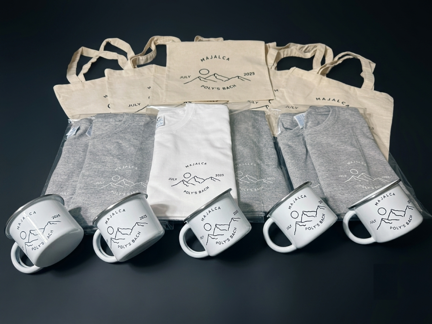 Playeras, bolsas y tazas personalizadas con vinil textil Majalca Poly's Bach July 2023