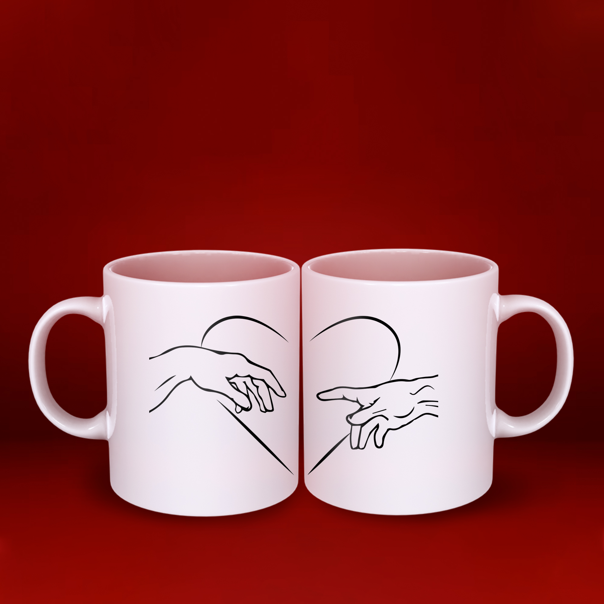 Taza sublimada a color sobre cerámica blanca