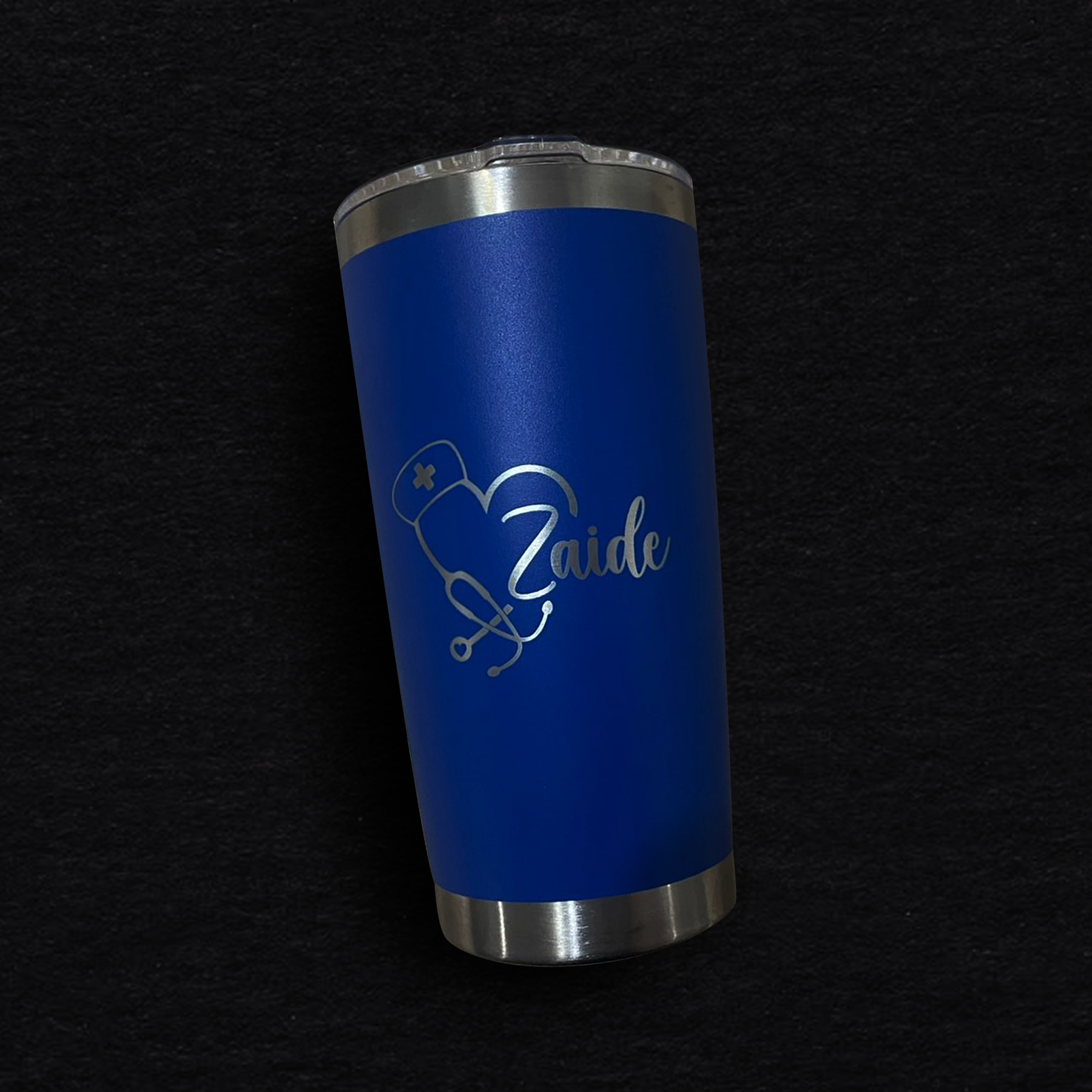 Termo con diseño grabado a láser